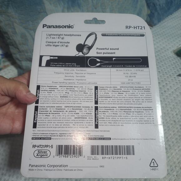 PANASONIC NWT COMFORT FIT IPHONE EAR PHONES - Picture 3 of 4